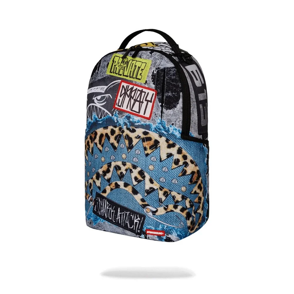 Sprayground Patchwork Punk DLXR Unisex Multicolor Graphic Print Backpack SPR39